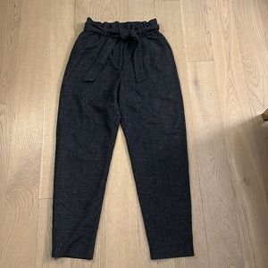 Excellent Condition Maje Checked Pants In Recycled Wool Size EU 38 /US 6